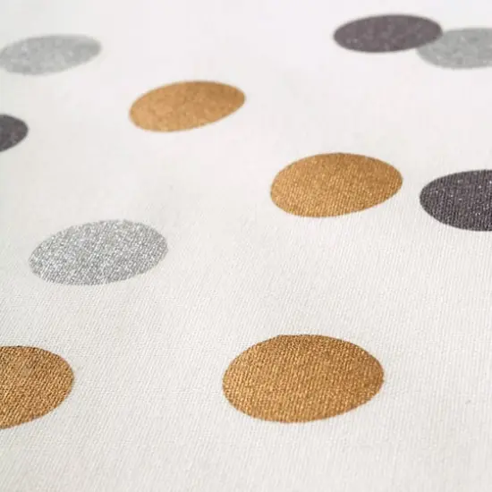 DII&reg; 84" Metallic Confetti Tablecloth {4}