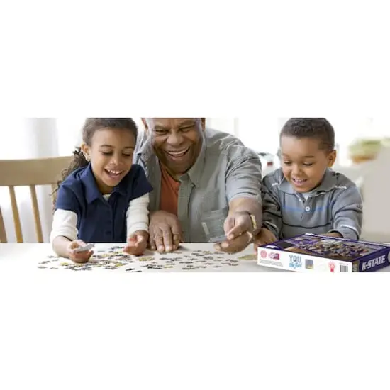 College Football Purebred Fans A Real Nailbiter 500 Piece Puzzle Kansas State Wildcats {4}