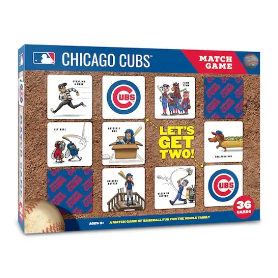 Major League Baseball Licensed Memory Match Game Chicago Cubs {1}