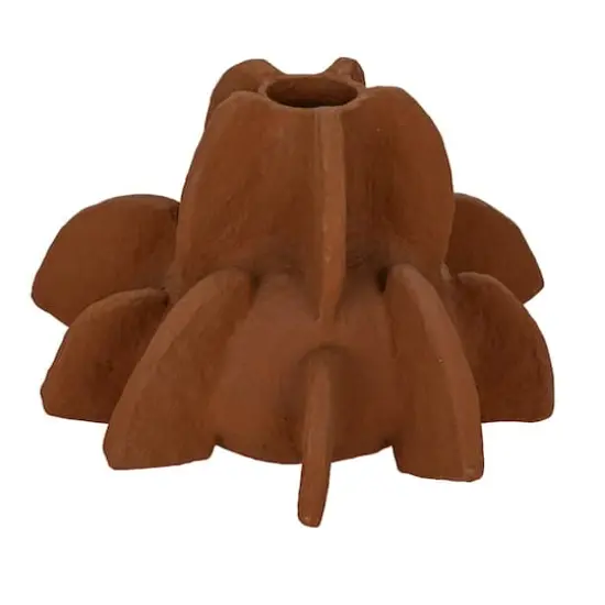 Hello Honey&reg; 14" Caramel Handmade Paper Mache Vase with Curved Design {1}