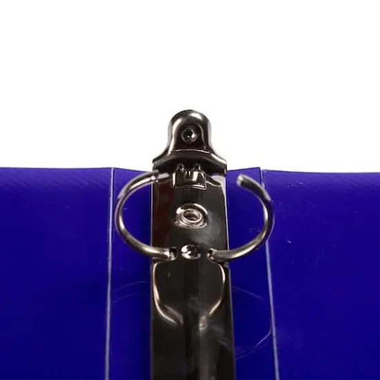 JAM Paper Glass Twill Plastic 3-Ring Binder Purple {7}