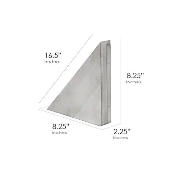 Floating Corner Shelves Set Gray {8}