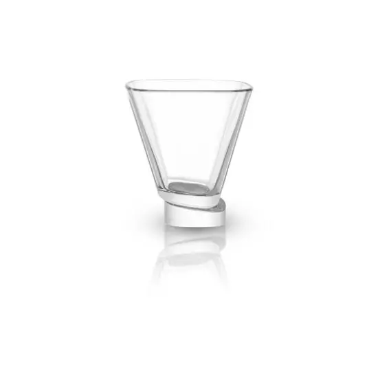 JoyJolt&reg; 7.5oz. Aqua Vitae Square Off Base Martini Glasses, 2ct. {4}