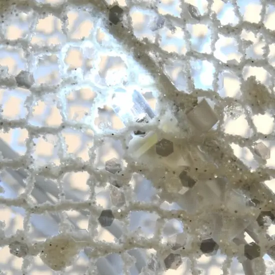 36" Pre-Lit Glittered Fawn {5}