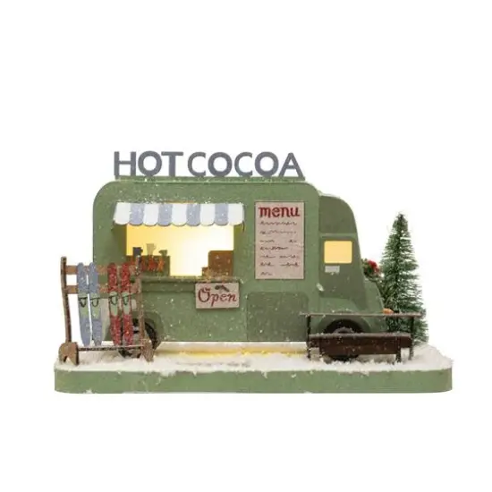 Hello Honey&reg; 10.25" LED Paper Hot Cocoa Truck in Winter Scene {4}