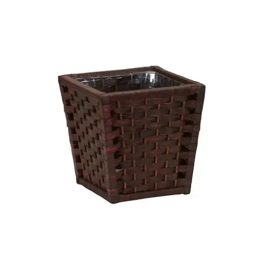 Household Essentials 10" Woven Square Waste Basket {1}