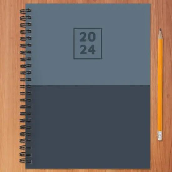 TF Publishing 2024 Blue Blocked Medium Weekly Monthly Planner {7}