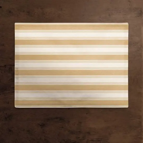 Stripe Cotton Twill Placemat Gold {3}