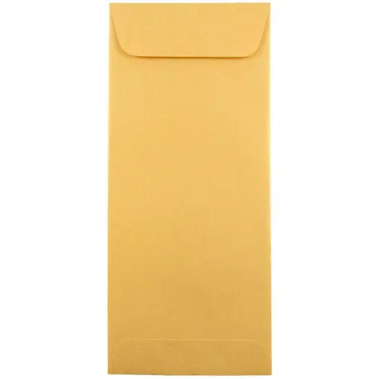 JAM Paper #10 Policy Metallic Business Envelopes, 25ct. Gold Stardream {1}