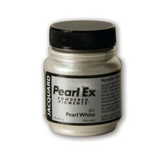 Jacquard Pearl Ex Powdered Pigments&trade;, 0.75oz. 651 Pearl White {1}