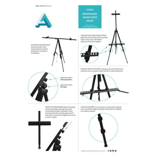 Art Alternatives Sierra Watercolor Easel {5}