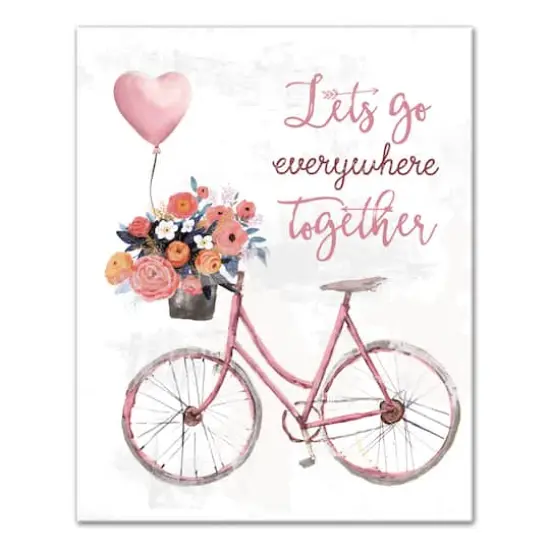 Let's Go Everywhere Together Canvas Wall Art {1}