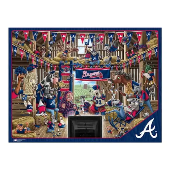 MLB Barnyard Fans 500 Piece Puzzle Atlanta Braves {5}