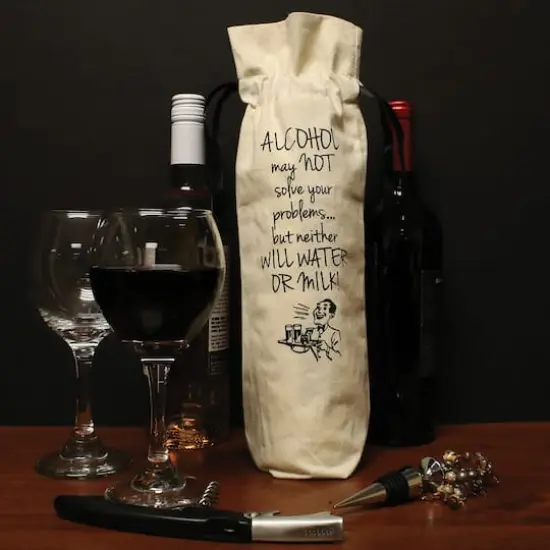 Personality Case&trade; Alcohol Canvas Wine Bag {3}