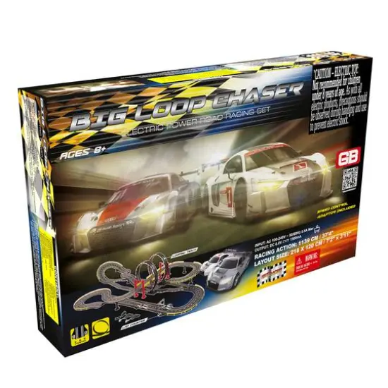 Golden Bright Big Loop Chaser Electric Audi Road Racing Play Set {1}