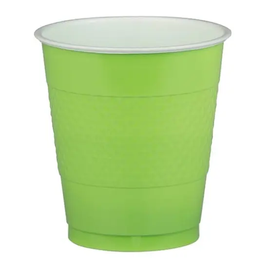 JAM Paper 12oz.Plastic Party Cups, 20ct. Lime Green {3}