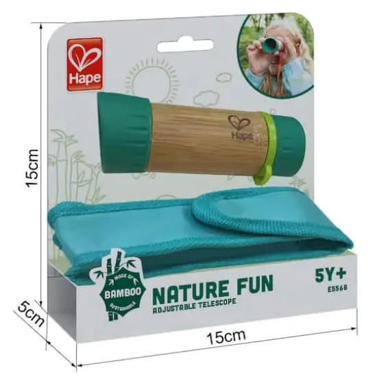 Hape Nature Fun Green Adjustable Telescope {3}