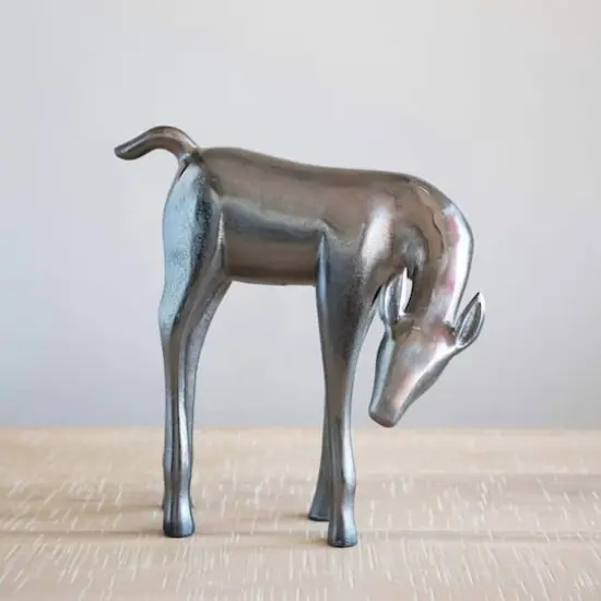 Hello Honey&reg; 12" Pewter Color Cast Metal Deer {4}