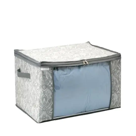 Laura Ashley Dove Gray Blanket Bag {3}