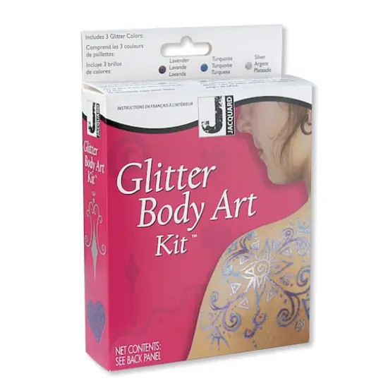 Jacquard Temporary Tattoo, Glitter Body Art Kit {1}