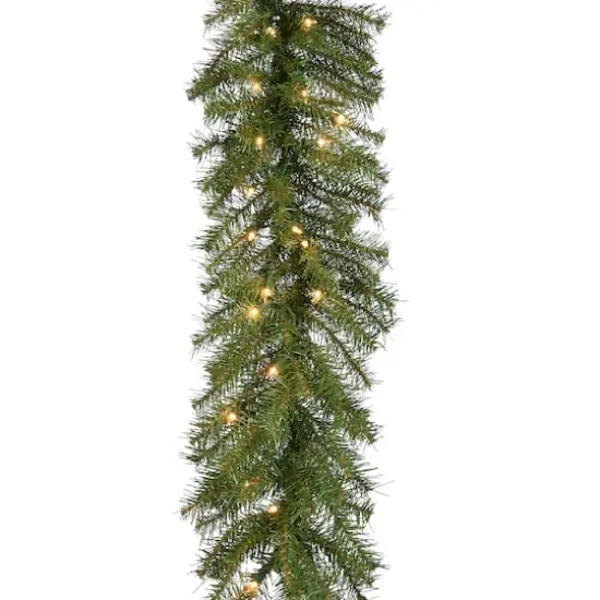 9' x 12" Pre-lit Norwood Fir Artificial Christmas Garland with 100 Clear Lights {1}