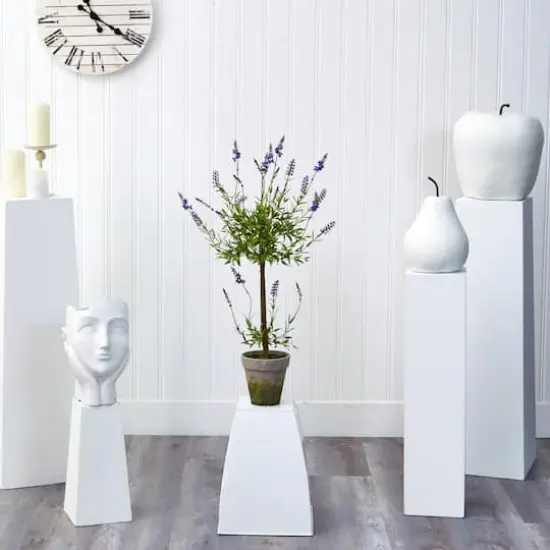 3ft. Potted Lavender Single Ball Topiary Tree {4}