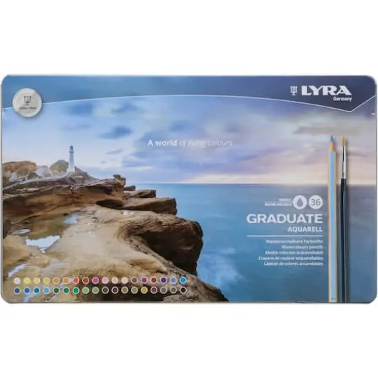 Lyra Graduate Aquarell 36 Color Watercolor Pencil Set {3}