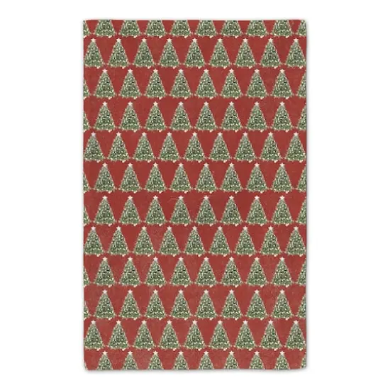 Oh Christmas Tree on Red Background Tea Towel Set {6}
