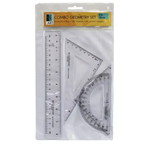 Art Alternatives Combo Geometry Set with 8" Ruler {1}