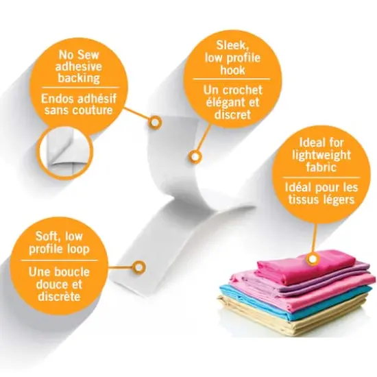 VELCRO&reg; Brand Sleek & Thin&trade; Stick On White Fastener Roll {7}