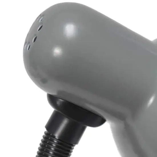 Simple Designs 14.5" Basic Metal Desk Lamp with Flexible Hose Neck Gray {7}