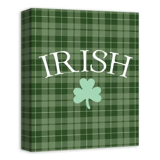 Irish Clover Green 11" x 14" Canvas Wall Art {3}