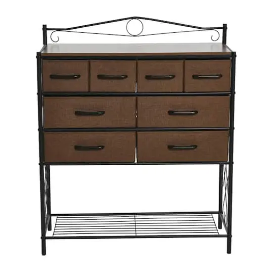 Household Essentials Victoria 8-Drawer Dresser with Shelf Walnut {5}