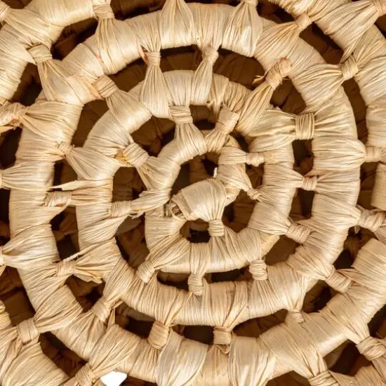 Household Essentials Natural Handwoven Corn Leaf Nestable Basket Set with Lids {7}