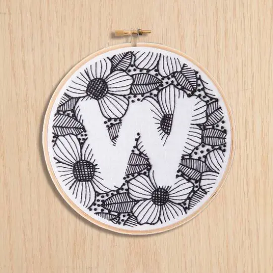 Leisure Arts&reg; 6" Monogram Embroidery Kit {5}