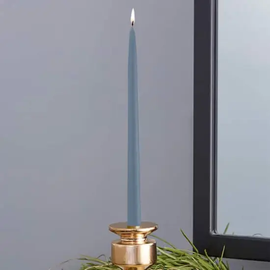 Root Candles 12" Unscented Taper Candles, 12ct. Williamsburg Blue {5}