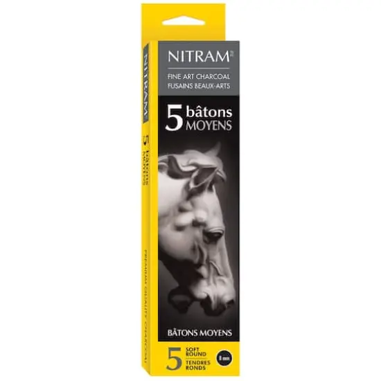 Nitram&trade; Beaux Arts Fusains Extra Soft Moyen Charcoal {1}