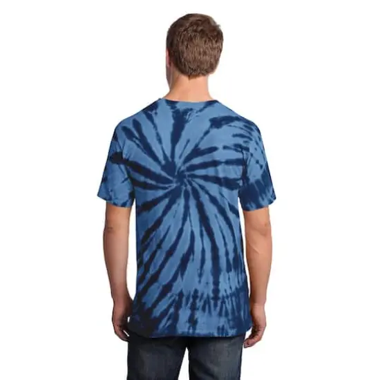 Port & Company&reg; Tie-Dye Adult T-Shirt Navy {6}