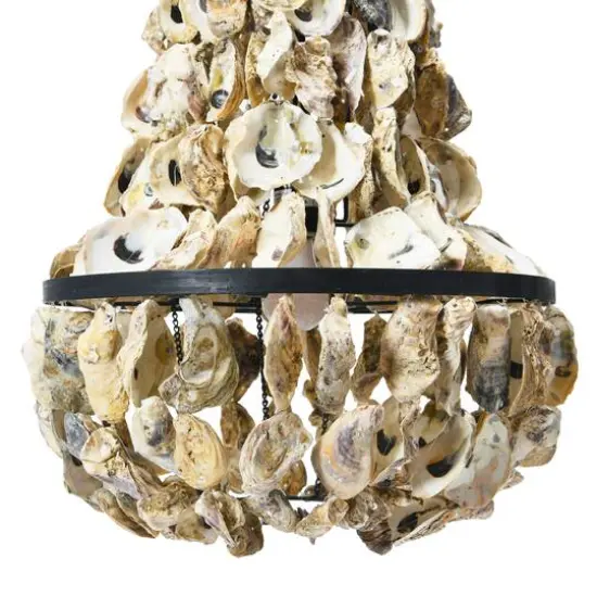 Hello Honey&reg; 29" Oyster Shell Chandelier {7}