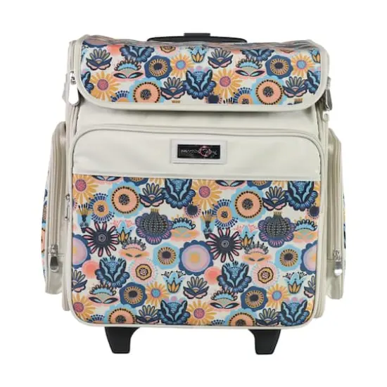 Everything Mary Floral Rolling Scrapbook Storage Tote {9}