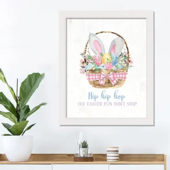 Easter Basket Goodies 16" x 20" White Framed Print Under Plexiglass {3}