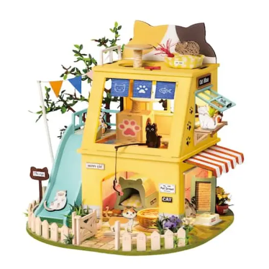 Rolife® Cat House DIY Miniature House Kit {1}