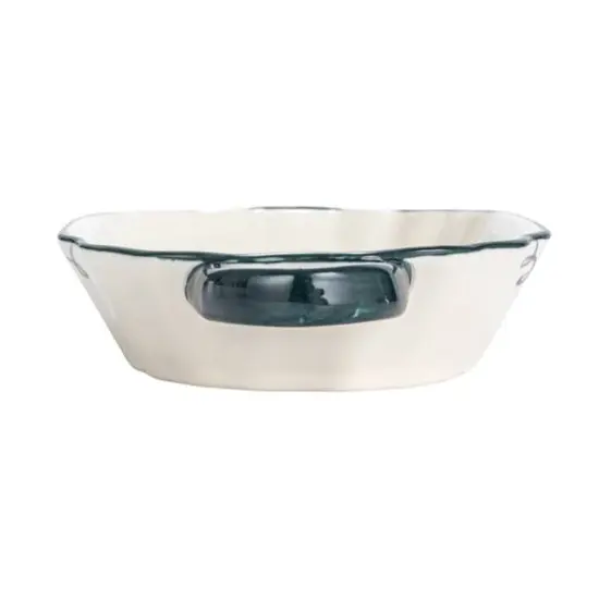 Hello Honey&reg; 9.5" White Stoneware Plates with Handles Set {9}