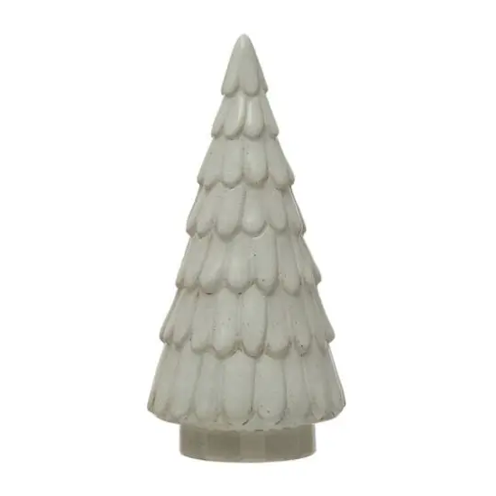 Hello Honey&reg; 9" White Reactive Glaze Stoneware Tree {1}
