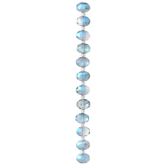 Blue Oval Glass Beads, 11mm by Bead Landing&trade; {4}