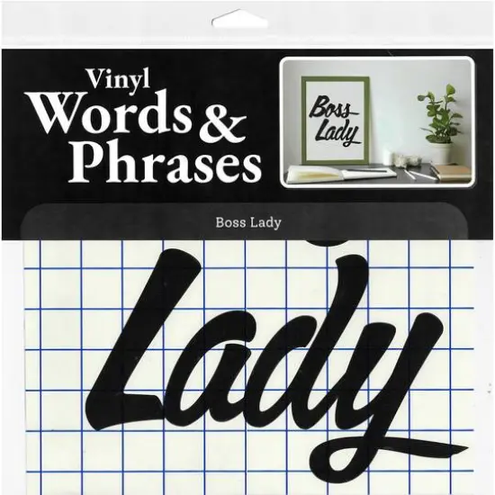 Leisure Arts&reg; Vinyl Boss Lady Black Wall Decal {5}