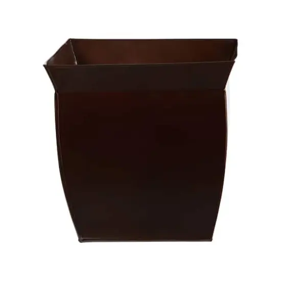 11.75" Fluted Metal Square Planter {1}