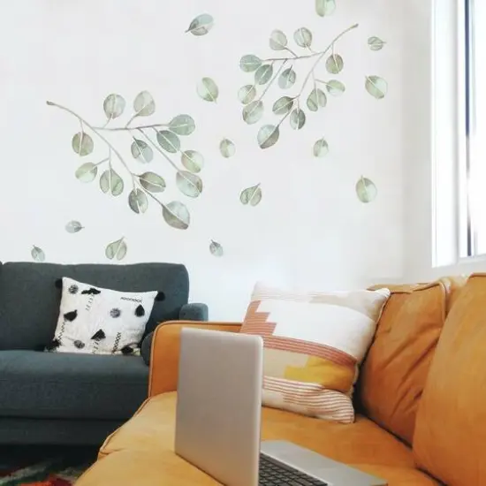 RoomMates Catcoq Eucalyptus Peel & Stick Giant Wall Decals {3}