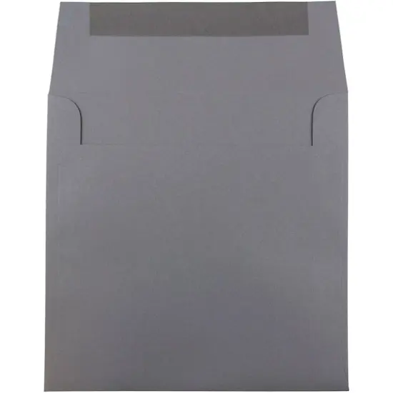 JAM Paper 8.5" x 8.5" Square Premium Invitation Envelopes, 25ct. Dark Gray {4}