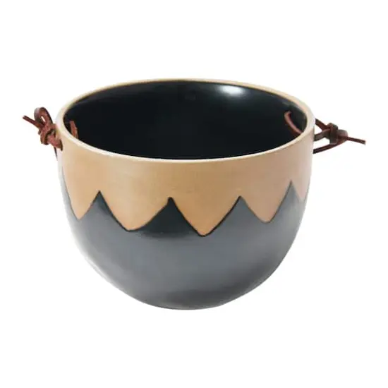 Hello Honey&reg; Stoneware Hanging Pot with Reactive Glaze Set {3}